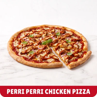 Spicy Peri Peri Chicken Pizza at Cheam Peri Peri
